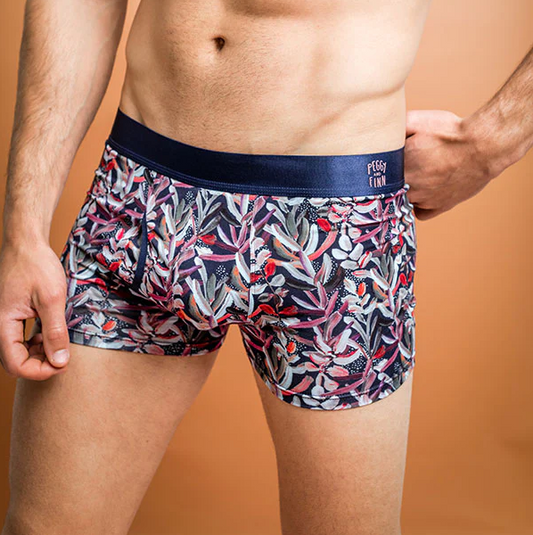PEGGY AND FINN Protea Navy Bamboo Underwear