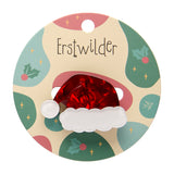 Santa's New Hat Simplified Mini Brooch