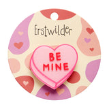 Candy Heart Simplified Mini Brooch – Pink