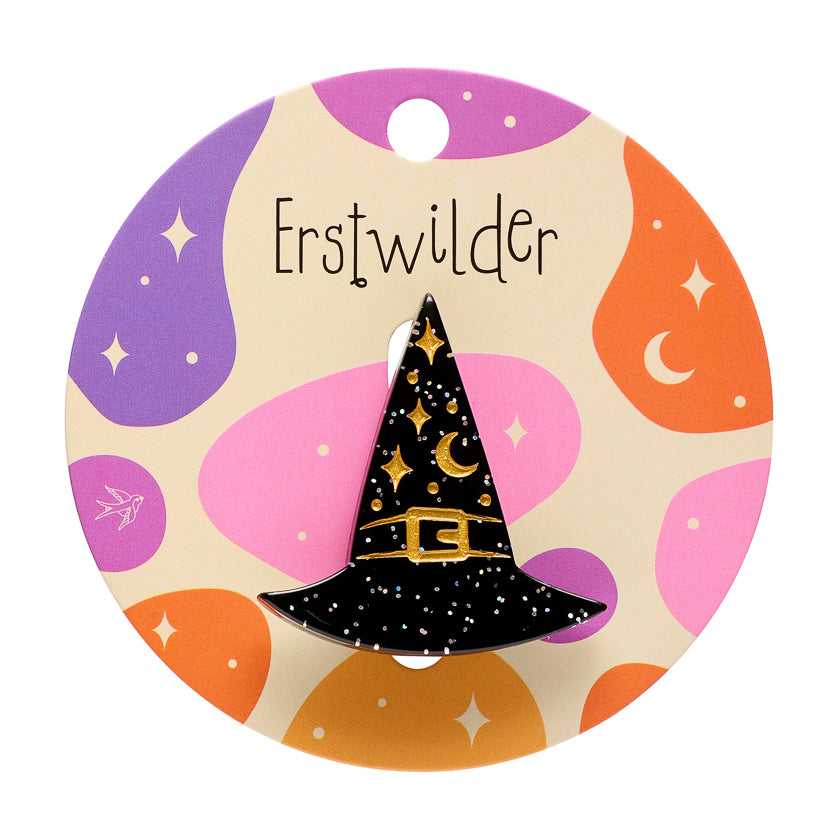 A Witchy Hat Simplified Mini Brooch
