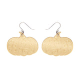 Pumpkin Magic Mirror Drop Earrings - Gold