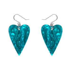 From the Heart Essential Drop Earrings - Green