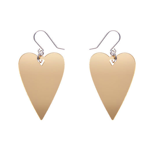 From the Heart Essential Drop Earrings - Gold