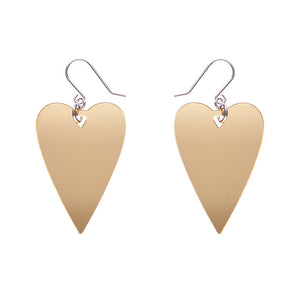 From the Heart Essential Drop Earrings - Gold