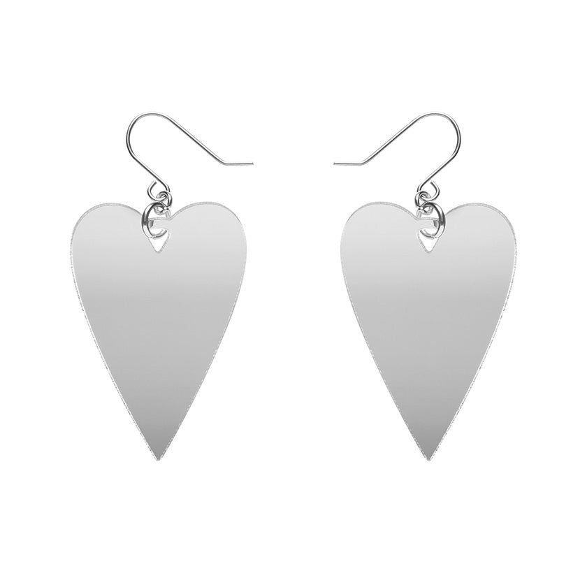 From the Heart Essential Drop Earrings - Silver
