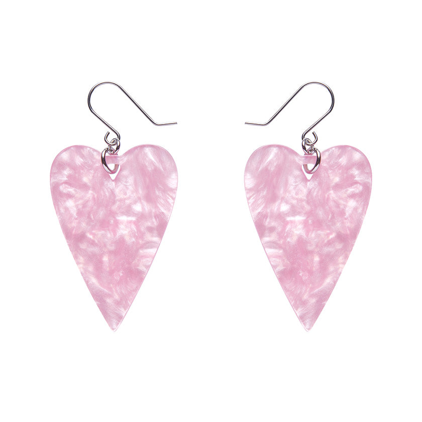 From the Heart Essential Drop Earrings - Pink