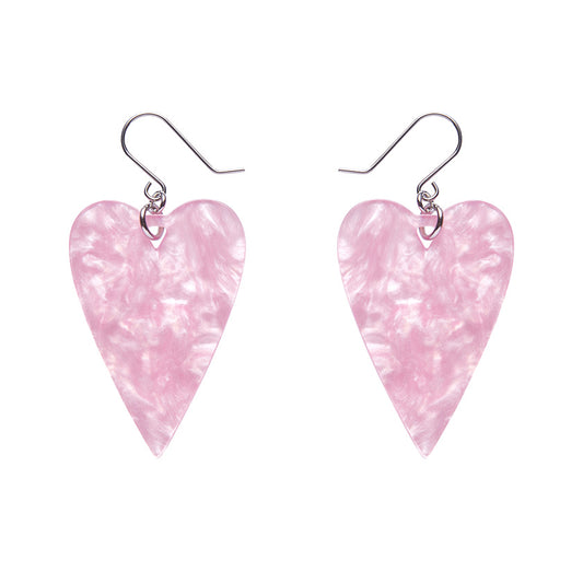 From the Heart Essential Drop Earrings - Pink