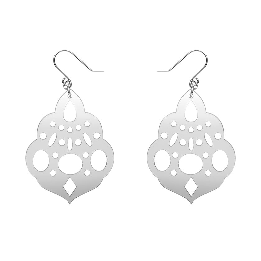 Boho Chandelier Essential Drop Earrings - Silver