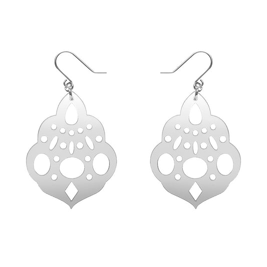 Boho Chandelier Essential Drop Earrings - Silver
