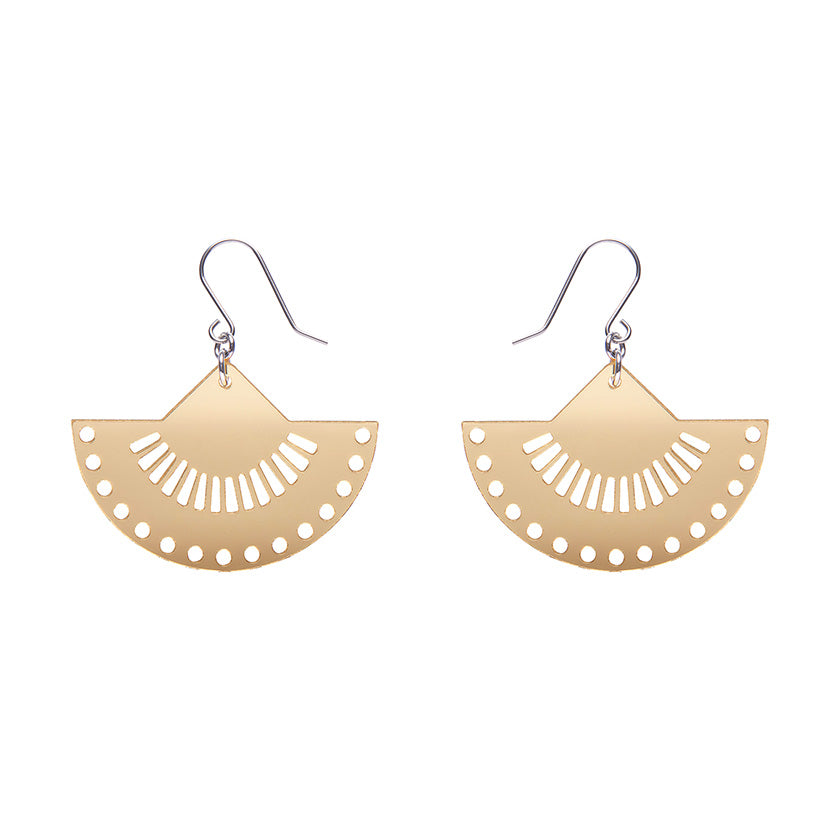 Boho Fan Essential Drop Earrings - Gold