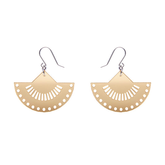 Boho Fan Essential Drop Earrings - Gold