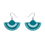 Boho Fan Essential Drop Earrings - Green