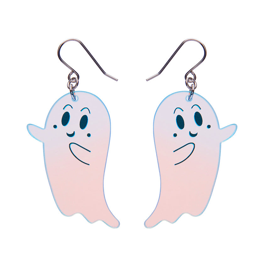 Ghost Drop Earrings - Iridescent