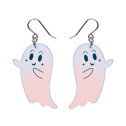 Ghost Drop Earrings - Iridescent