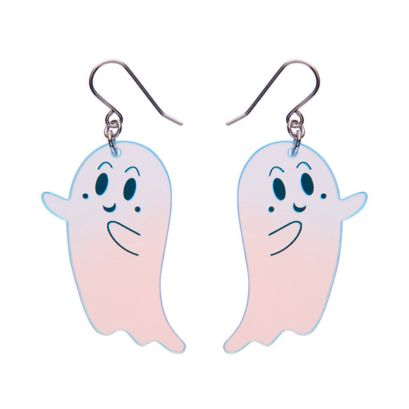 Ghost Drop Earrings - Iridescent