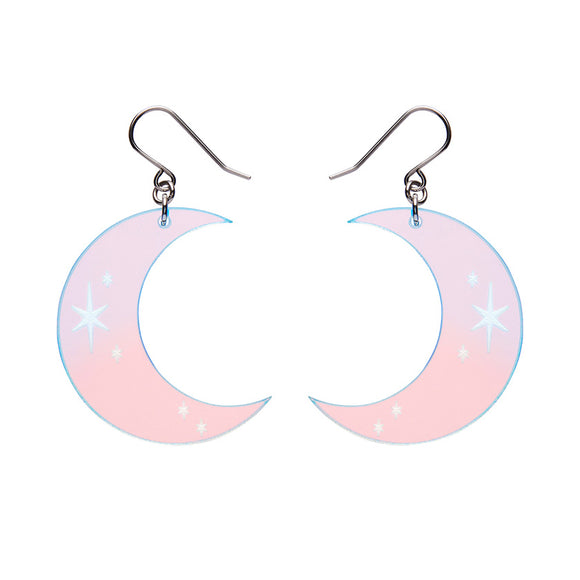 Half Moon Drop Earrings - Iridescent