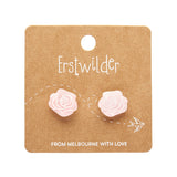 Eternal Rose Stud Earrings - Light Pink