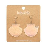 Sea Shell Drop Earrings - Iridescent