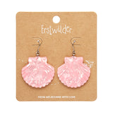 Sea Shell Drop Earrings - Pale Pink