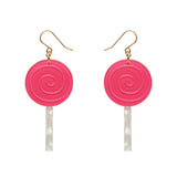 Lollypop Drop Earrings - Magenta