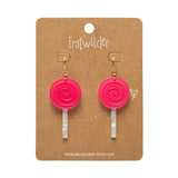 Lollypop Drop Earrings - Magenta