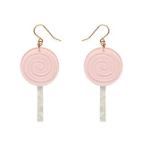 Lollypop Drop Earrings - Light Pink