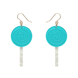 Lollypop Drop Earrings - Green