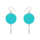 Lollypop Drop Earrings - Green