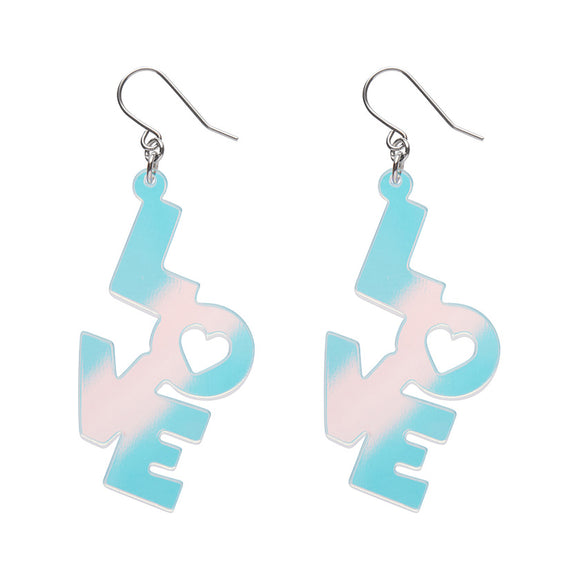 LOVE Drop Earrings - Iridescent