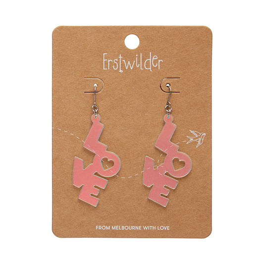 LOVE Drop Earrings - Iridescent