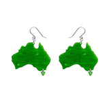 Australia Drop Earrings - Green