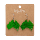 Australia Drop Earrings - Green
