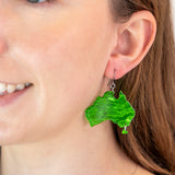 Australia Drop Earrings - Green