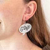 G'DAY Drop Earrings - White
