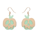 Poison Apple Drop Earrings - Glow in the Dark and Gold