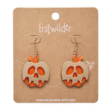 Poison Apple Drop Earrings - Orange and Gold