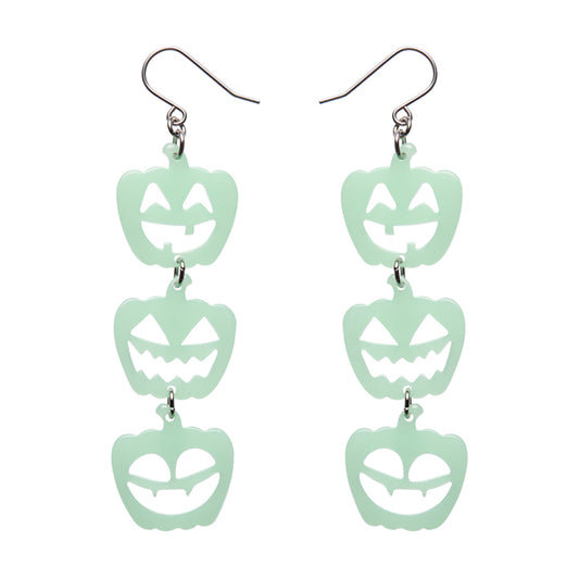 Halloween Pumpkins Drop Earrings - Glow in the Dark