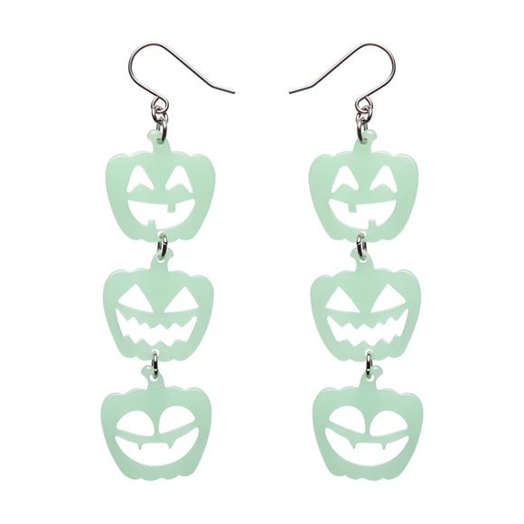 Halloween Pumpkins Drop Earrings - Glow in the Dark