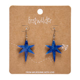 North Star Drop Earrings - Blue
