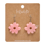 Flower Drop Earrings – Pink