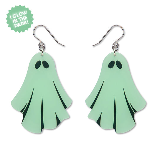Ghostie Drop Earrings - Glow in the Dark