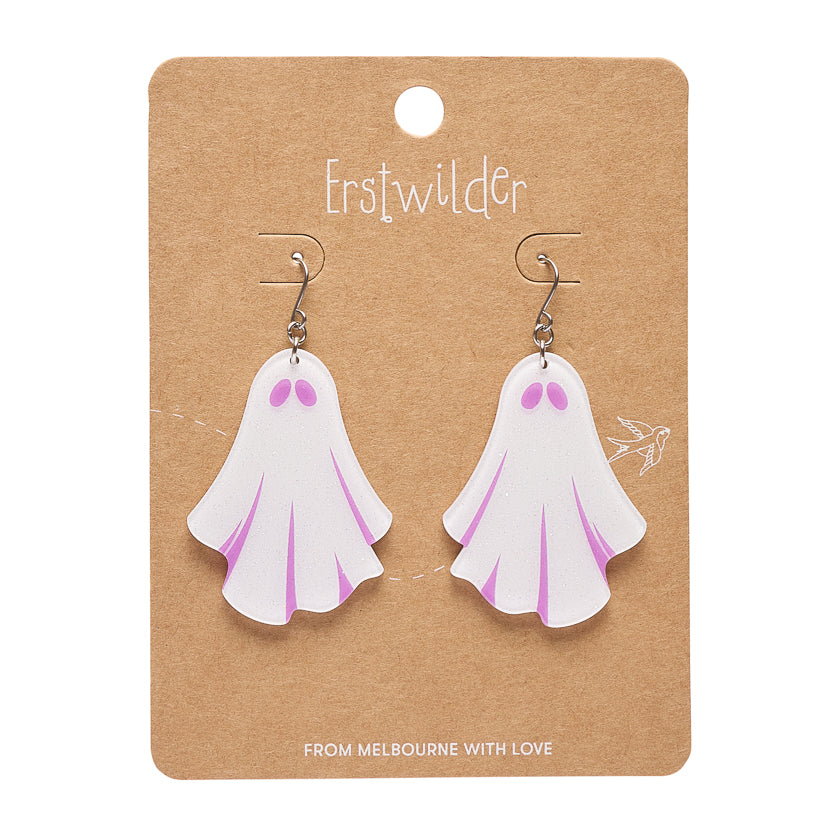 Ghostie Drop Earrings - White