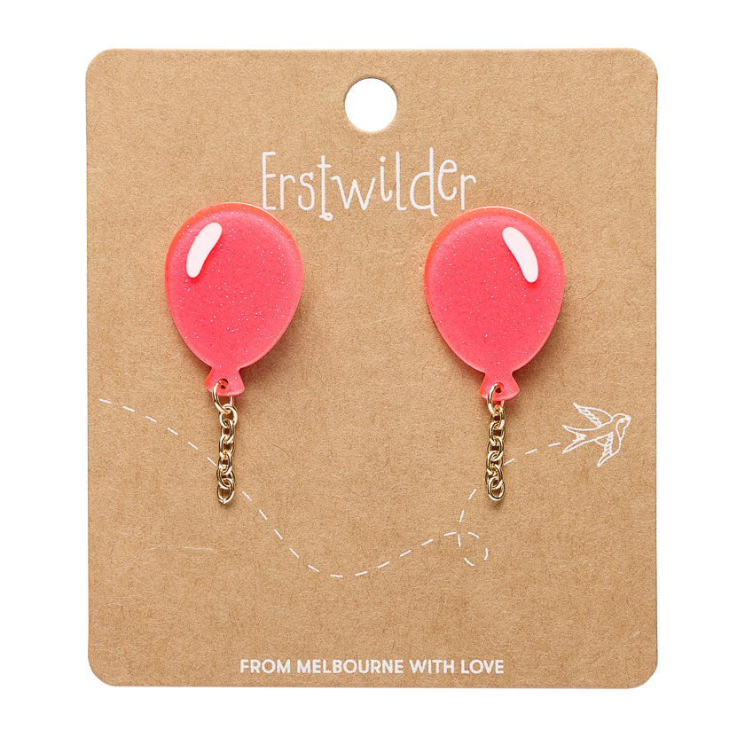 Balloons Drop Earrings – Pink