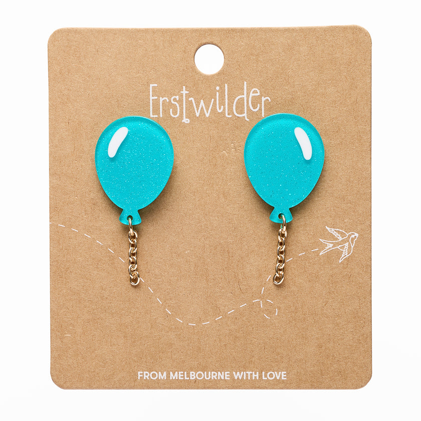 Balloons Drop Earrings – Green