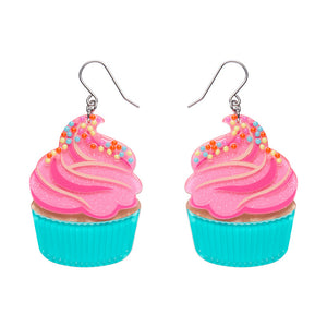 Iced Cupcake Drop Earrings