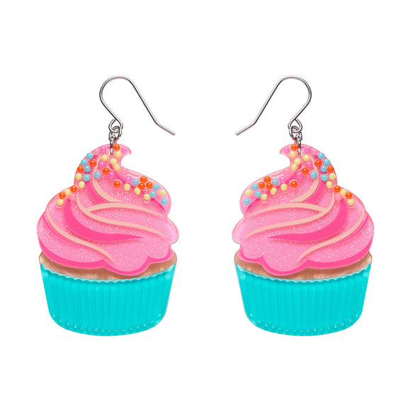 Iced Cupcake Drop Earrings