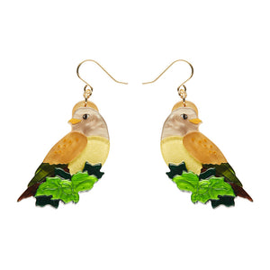 Wondrous Warbler Drop Earrings