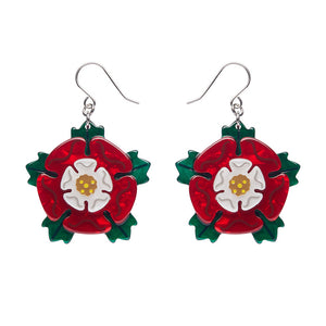 Tudor Rose Drop Earrings