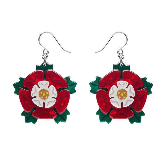 Tudor Rose Drop Earrings