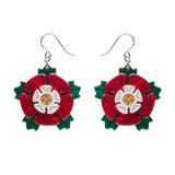 Tudor Rose Drop Earrings